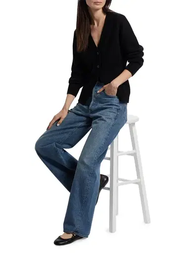 Rails Women's Philippa Wool-Blend Cardigan - Black | Thumbnail 2