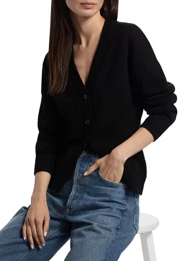 Rails Women's Philippa Wool-Blend Cardigan - Black | Thumbnail 6