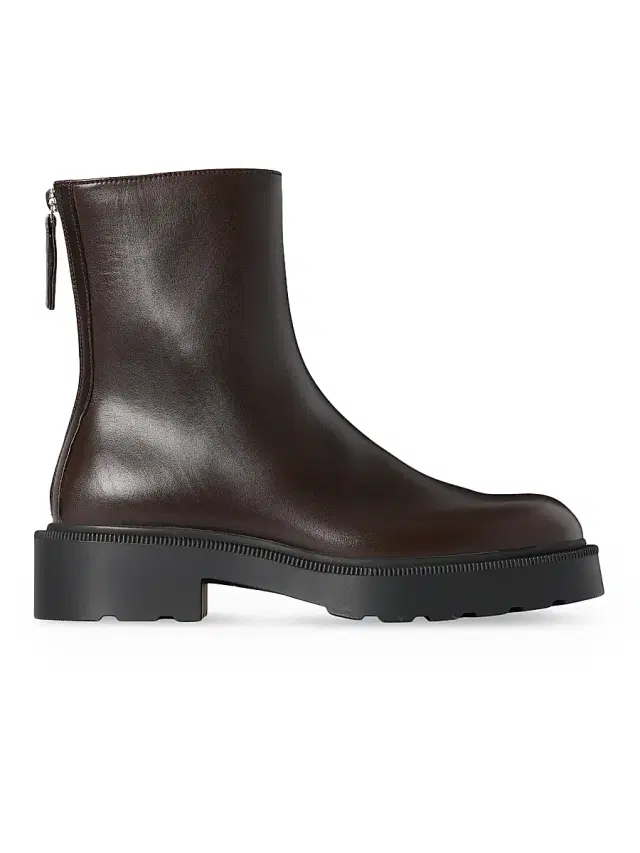 Women's Nobilis 20MM Leather Ankle Boots - Lacquer Brown