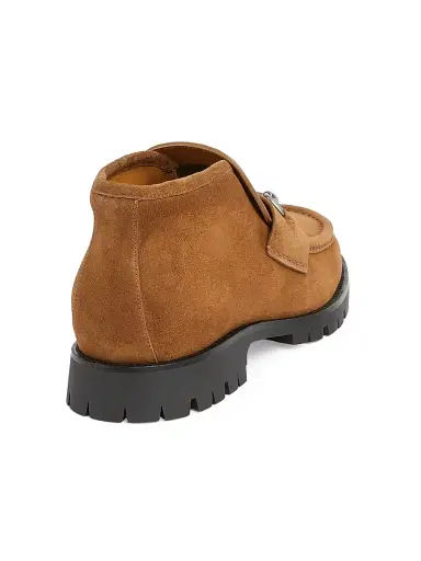 Gucci Men's Sylke Horsebit Suede Ankle Boots - Nocciola - Size 11 | Thumbnail 3 Gucci Men's Sylke Horsebit Suede Ankle Boots - Nocciola - Size 11 | Thumbnail 3