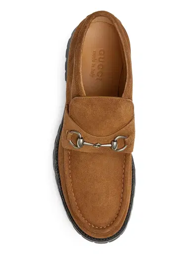 Gucci Men's Sylke Horsebit Suede Ankle Boots - Nocciola - Size 11 | Thumbnail 4 Gucci Men's Sylke Horsebit Suede Ankle Boots - Nocciola - Size 11 | Thumbnail 4