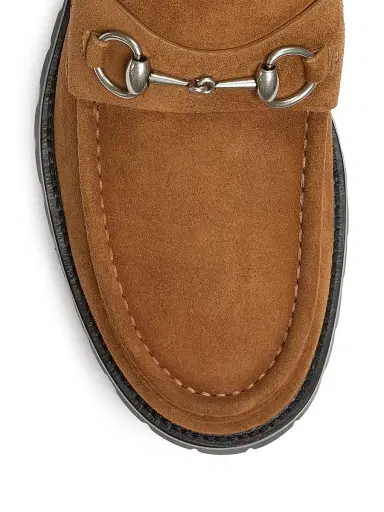 Gucci Men's Sylke Horsebit Suede Ankle Boots - Nocciola - Size 11 | Thumbnail 5 Gucci Men's Sylke Horsebit Suede Ankle Boots - Nocciola - Size 11 | Thumbnail 5