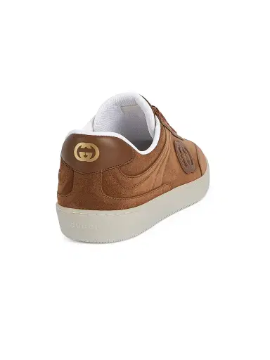 Gucci Men's G75 Suede Low-Top Sneakers - Chocolate Brown | Thumbnail 3 Gucci Men's G75 Suede Low-Top Sneakers - Chocolate Brown | Thumbnail 3