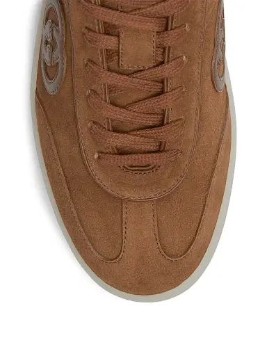 Gucci Men's G75 Suede Low-Top Sneakers - Chocolate Brown | Thumbnail 5 Gucci Men's G75 Suede Low-Top Sneakers - Chocolate Brown | Thumbnail 5