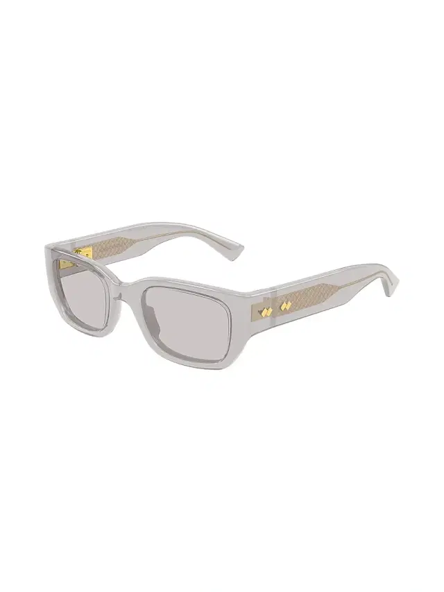 Bottega Veneta Women's Intrecciato Wirecore 52MM Rectangular Sunglasses - Grey