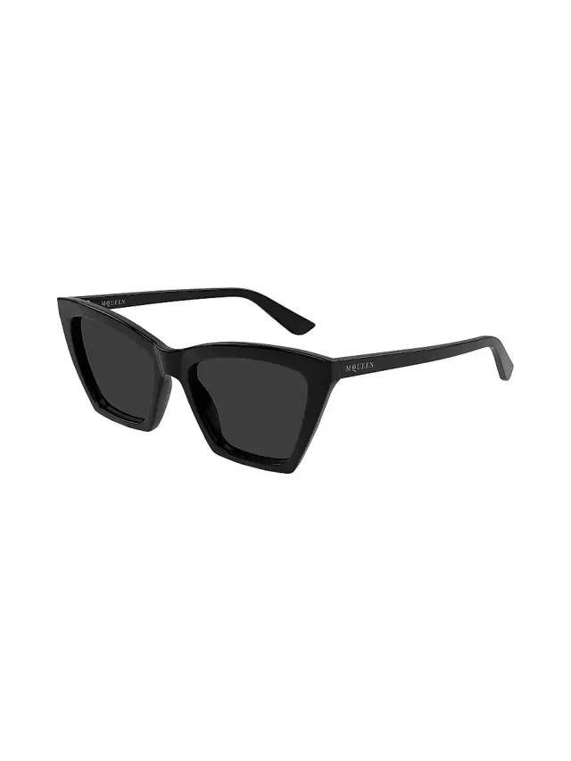McQueen Women's Spike 54MM Cat-Eye Sunglasses - Black