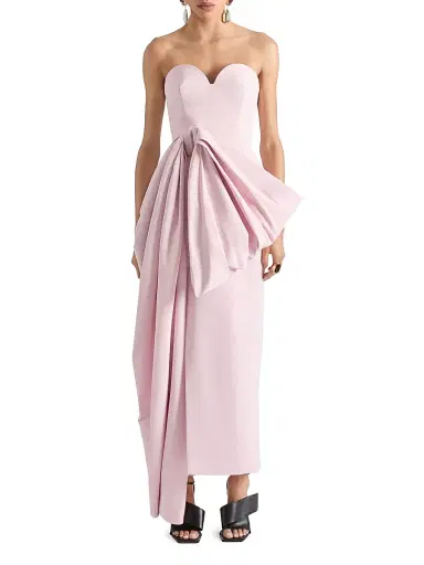 Givenchy Women's Strapless Evening Dress in Satin With Bow - Light Pink | Thumbnail 2 Givenchy Women's Strapless Evening Dress in Satin With Bow - Light Pink | Thumbnail 2