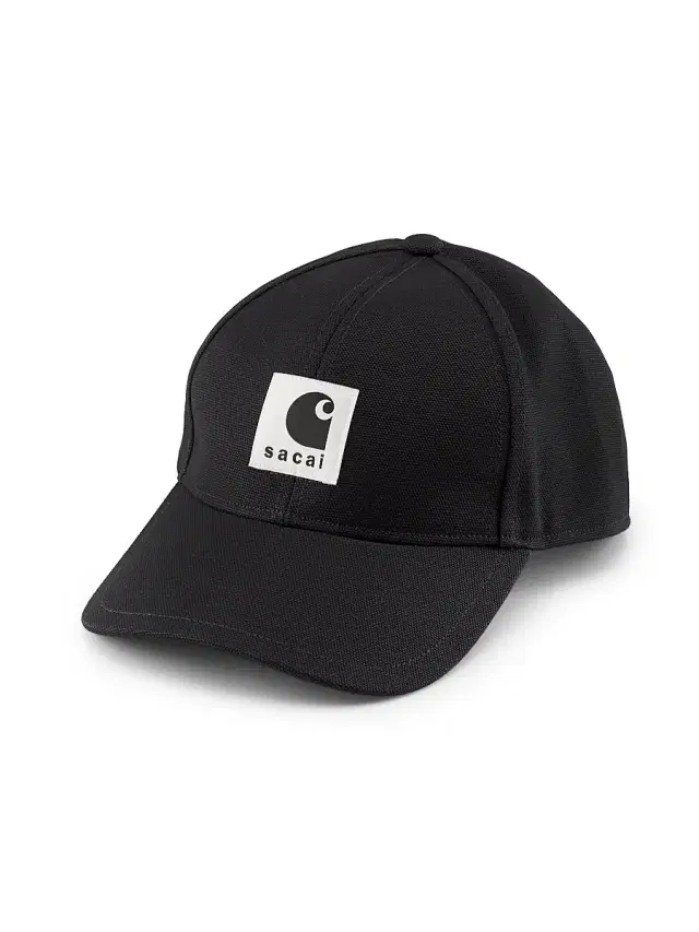 Men's Sacai x Carhartt WIP Cotton Canvas Duck Cap - Black