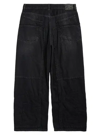 Balenciaga Men's Double Knee Jeans - Black - Size Large | Thumbnail 2