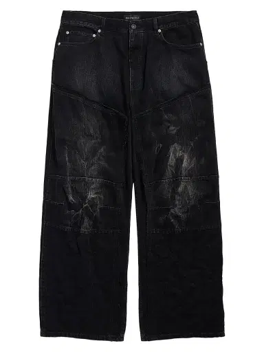 Balenciaga Men's Double Knee Jeans - Black - Size Large | Thumbnail 1