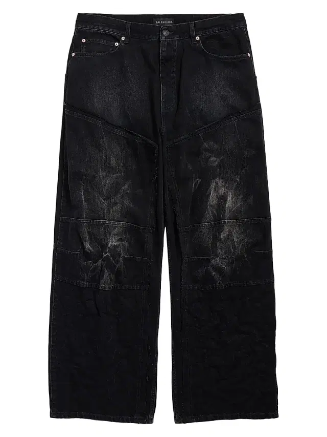 Men's Double Knee Jeans - Black