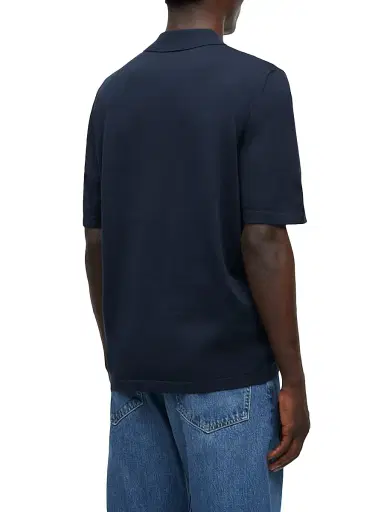 Samsoe Samsoe Men's Sarowan Wool-Blend Knit Polo Shirt - Salute | Thumbnail 4