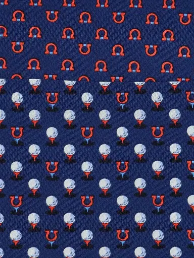 Ferragamo Men's Albatross Golf Silk Tie | Thumbnail 4 Ferragamo Men's Albatross Golf Silk Tie | Thumbnail 4