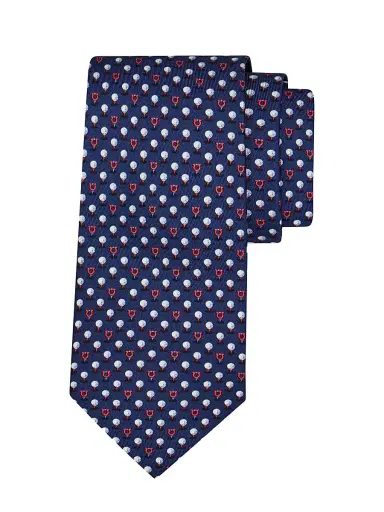 Ferragamo Men's Albatross Golf Silk Tie | Thumbnail 1 Ferragamo Men's Albatross Golf Silk Tie | Thumbnail 1
