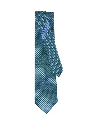 Ferragamo Men's Ancora Sailboat Silk Tie | Thumbnail 3 Ferragamo Men's Ancora Sailboat Silk Tie | Thumbnail 3