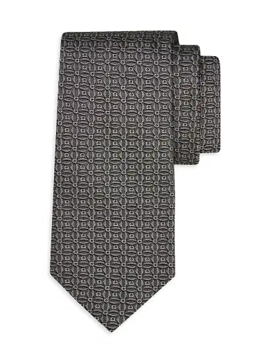Ferragamo Men's Aosta Gancio Woven Silk Tie | Thumbnail 1 Ferragamo Men's Aosta Gancio Woven Silk Tie | Thumbnail 1