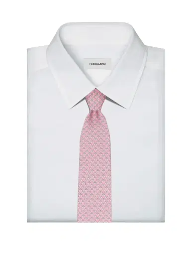 Ferragamo Men's Achille Silk Tie | Thumbnail 2