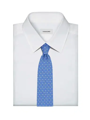 Ferragamo Men's Nuga Silk Turtle Tie | Thumbnail 2