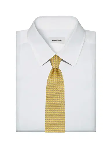Ferragamo Men's Aida Silk Tie | Thumbnail 2
