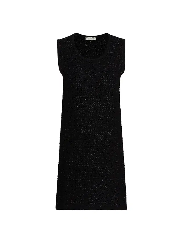 Chiara Boni La Petite Robe Women's Bilok Metallic Tweed A-Line Minidress