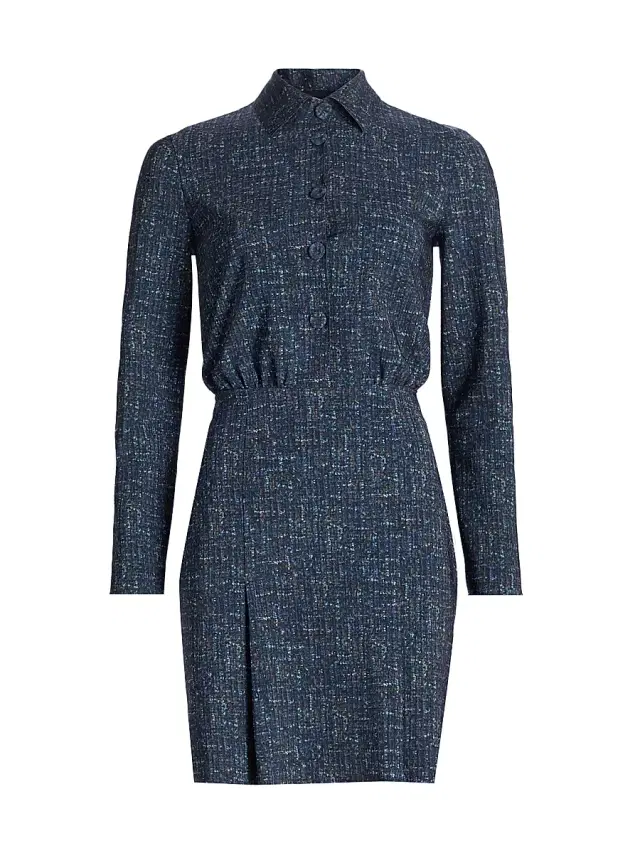 Chiara Boni La Petite Robe Women's Migy Printed Mini-Shirtdress - Gabrielle Blue
