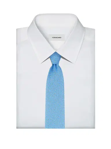 Ferragamo Men's Viva Silk Gancini Tie | Thumbnail 2 Ferragamo Men's Viva Silk Gancini Tie | Thumbnail 2