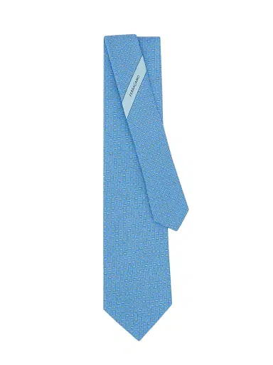 Ferragamo Men's Viva Silk Gancini Tie | Thumbnail 3 Ferragamo Men's Viva Silk Gancini Tie | Thumbnail 3