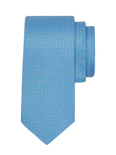Ferragamo Men's Viva Silk Gancini Tie | Thumbnail 1 Ferragamo Men's Viva Silk Gancini Tie | Thumbnail 1