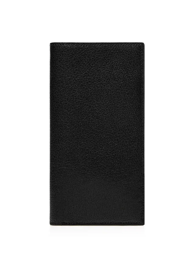 Men's Leather Vertical Strap Wallet - Black Men's Leather Vertical Strap Wallet - Black
