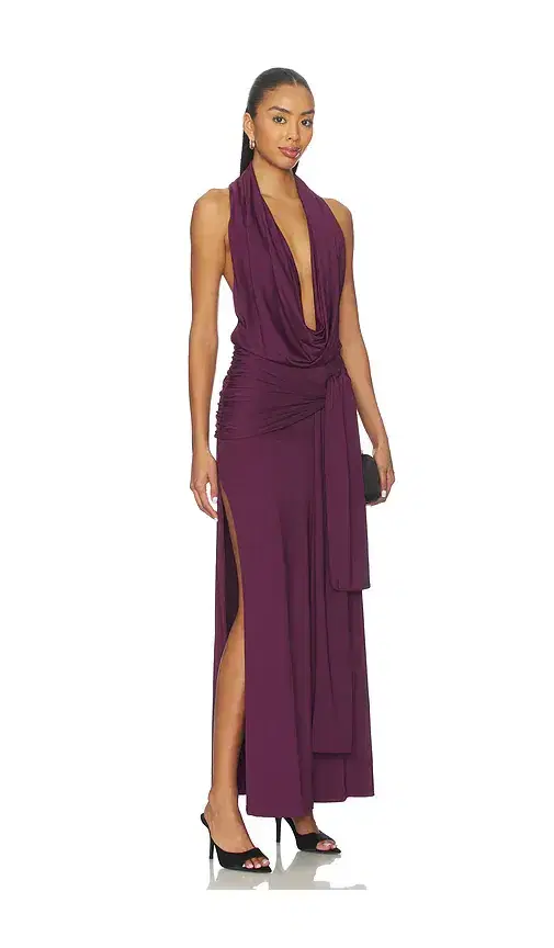 superdown Arwen Maxi Dress In Plum