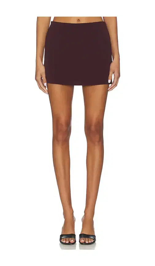 ALL THE WAYS Sable Mini Skirt