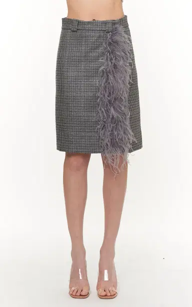 DES_PHEMMES Houndstooth Wrap Skirt | Thumbnail 3
