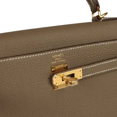 HERMÈS Hermes Kelly Retourne 25 Etoupe Togo Gold Hardware | Thumbnail 7