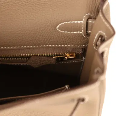 HERMÈS Hermes Kelly Retourne 25 Etoupe Togo Gold Hardware | Thumbnail 9