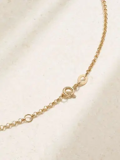 L’Atelier Nawbar Karma 18-karat Yellow And White Gold Diamond Necklace | Thumbnail 3