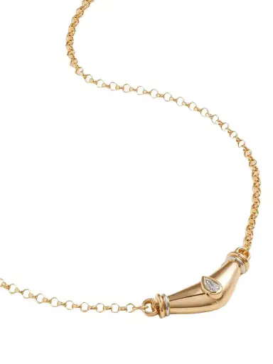 L’Atelier Nawbar Karma 18-karat Yellow And White Gold Diamond Necklace | Thumbnail 1