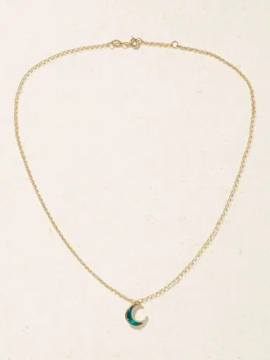 L’Atelier Nawbar Bloop Moon 18-karat Gold, Topaz And Diamond Necklace | Thumbnail 4 L’Atelier Nawbar Bloop Moon 18-karat Gold, Topaz And Diamond Necklace | Thumbnail 4