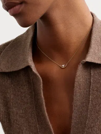 L’Atelier Nawbar Salvatore 18-karat Yellow And White Gold Diamond Necklace | Thumbnail 2 L’Atelier Nawbar Salvatore 18-karat Yellow And White Gold Diamond Necklace | Thumbnail 2