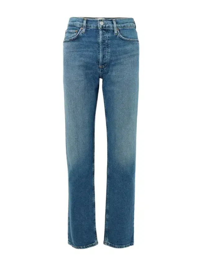 '90s Pinch Waist Long High-rise Straight-leg Jeans