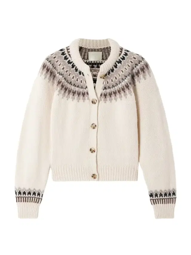 Clarke Fair Isle Wool-blend Cardigan
