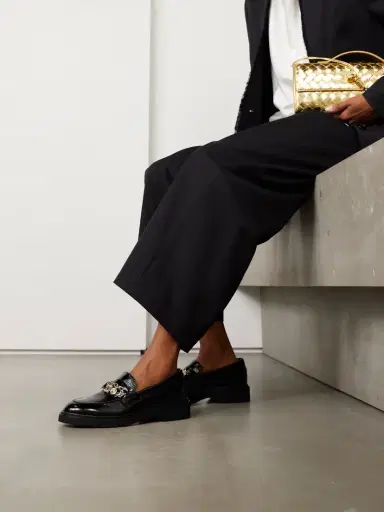 Roger Vivier Viv Rangers Embellished Patent-leather Loafers | Thumbnail 2