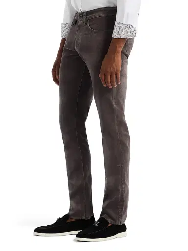 Robert Graham Men's Celestial Velvet 5-Pocket Pants - Charcoal - Size 40 | Thumbnail 3