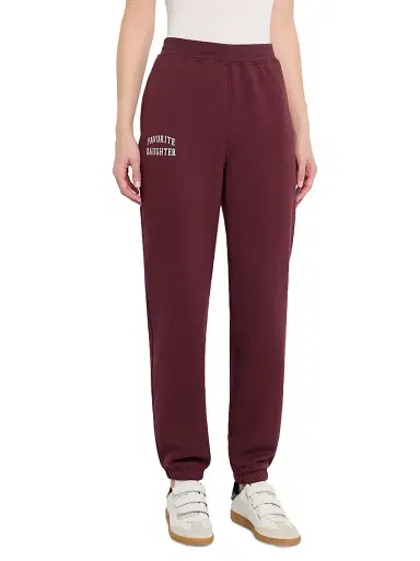 Favorite Daughter Women's The Collegiate Joggers - Coffee Gardenia | Thumbnail 9