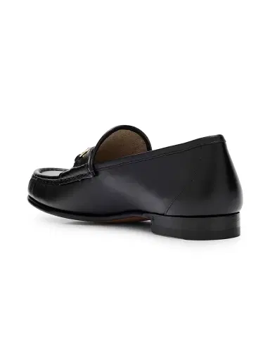 Gucci Women's Betis Glam Leather Bit Loafers - Black - Size 11.5 | Thumbnail 3