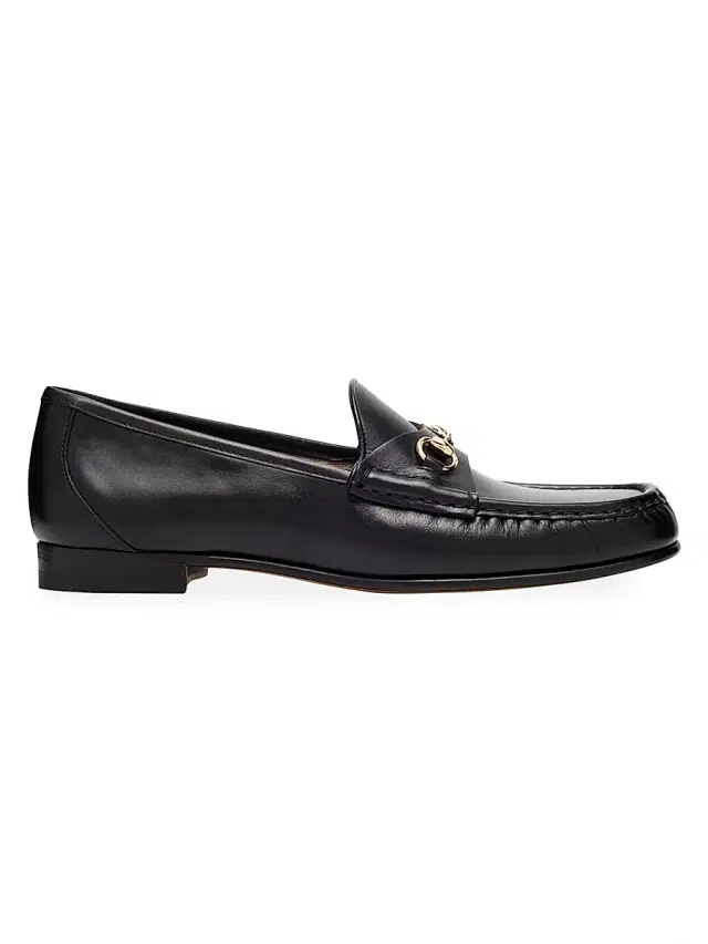 Gucci Women's Betis Glam Leather Bit Loafers - Black