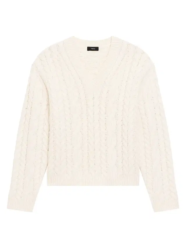 Theory Women's Wool-Cashmere Cable Knit Sweater -