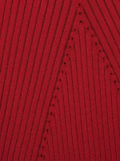 Ramy Brook Women's Louis Ribbed Body-Con Minidress - Scarlet Red | Thumbnail 7