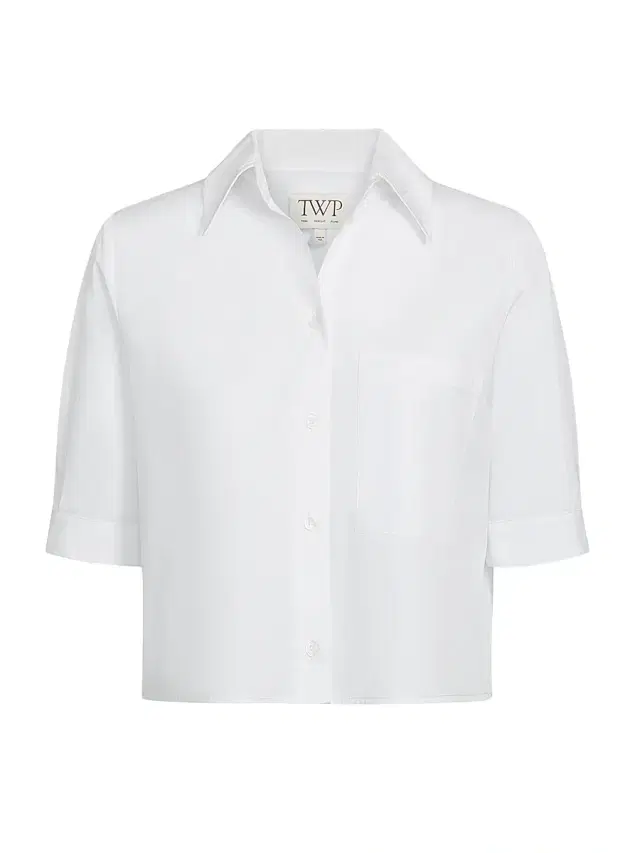 Women's Short Lived Cropped Shirt - White