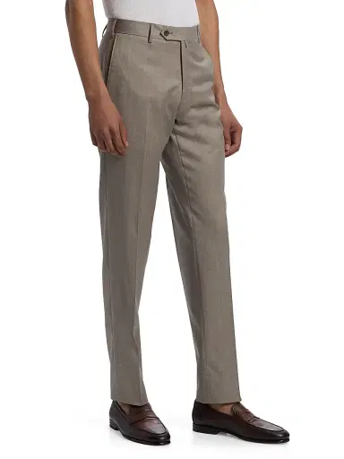 Saks Fifth Avenue Men's COLLECTION Basic Wool Dress Trousers | Thumbnail 4 Saks Fifth Avenue Men's COLLECTION Basic Wool Dress Trousers | Thumbnail 4