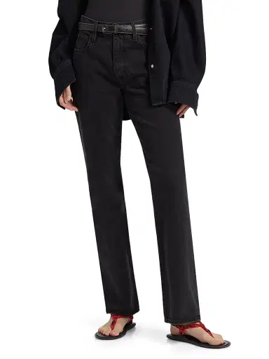 SLVRLAKE Women's Anita High-Rise Straight-Leg Jeans | Thumbnail 3 SLVRLAKE Women's Anita High-Rise Straight-Leg Jeans | Thumbnail 3